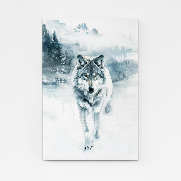 Tableau Loup Glacial | TableauDecoModerne®