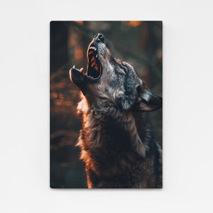 Tableau Loup Hurleur | TableauDecoModerne®