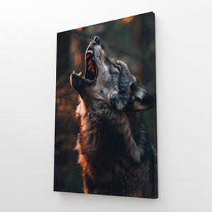 Tableau Loup Hurleur | TableauDecoModerne®