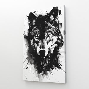 Tableau Loup Noir | TableauDecoModerne®