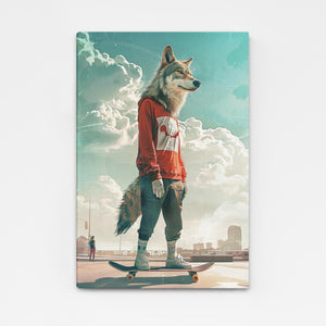 Tableau Loup Urbain | TableauDecoModerne®