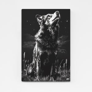 Tableau Nuit Loup | TableauDecoModerne®