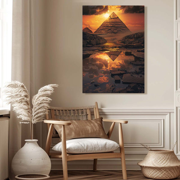 Tableau Pyramide Coucher de Soleil | TableauDecoModerne®