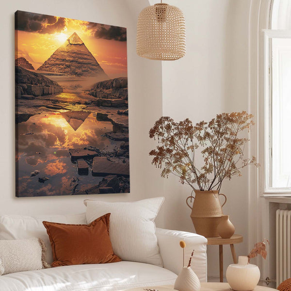 Tableau Pyramide Coucher de Soleil | TableauDecoModerne®