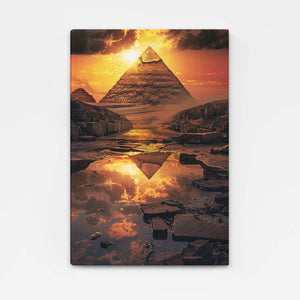 Tableau Pyramide Coucher de Soleil | TableauDecoModerne®