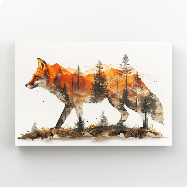 Tableau Renard Évasion | TableauDecoModerne®