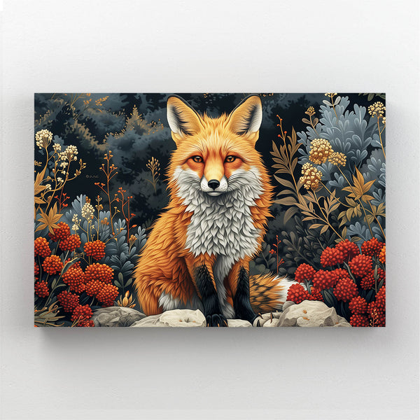 Tableau Renard Floral | TableauDecoModerne®