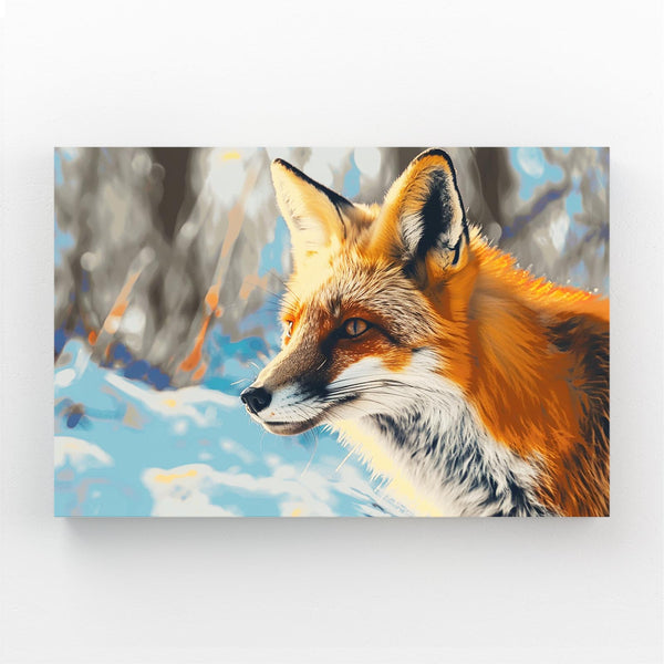 Tableau Renard Glacial | TableauDecoModerne®