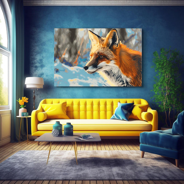 Tableau Renard Glacial | TableauDecoModerne®