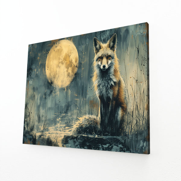 Tableau Renard Lunaire | TableauDecoModerne®