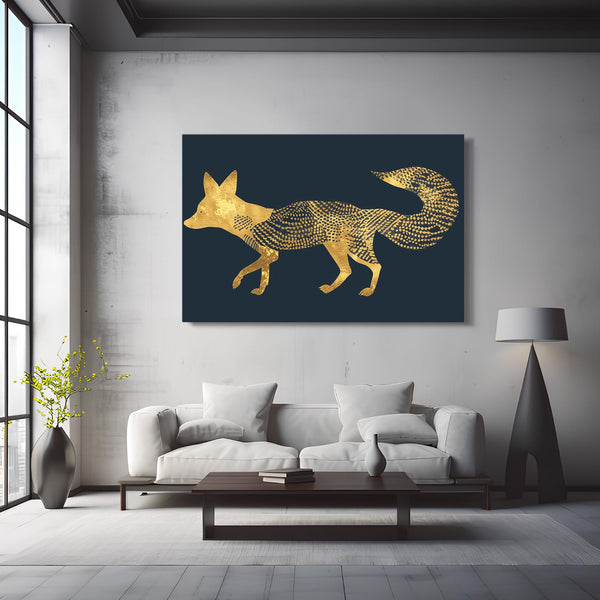 Tableau Renard Orné | TableauDecoModerne®