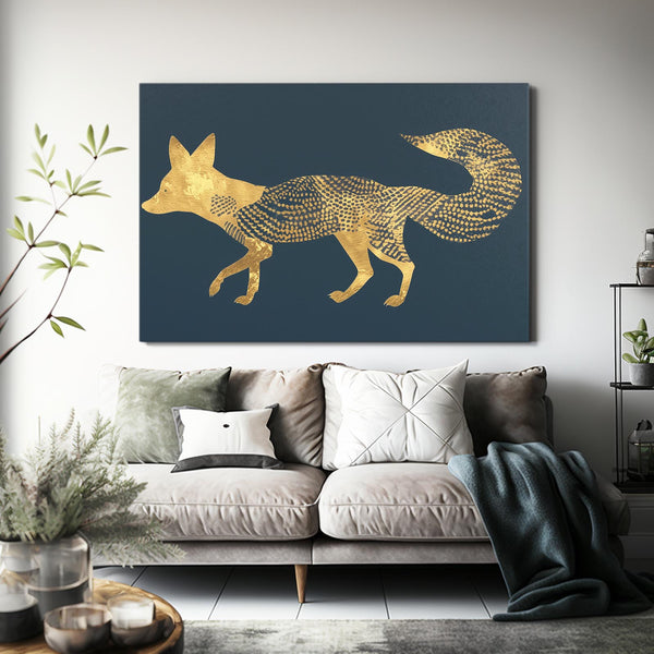 Tableau Renard Orné | TableauDecoModerne®