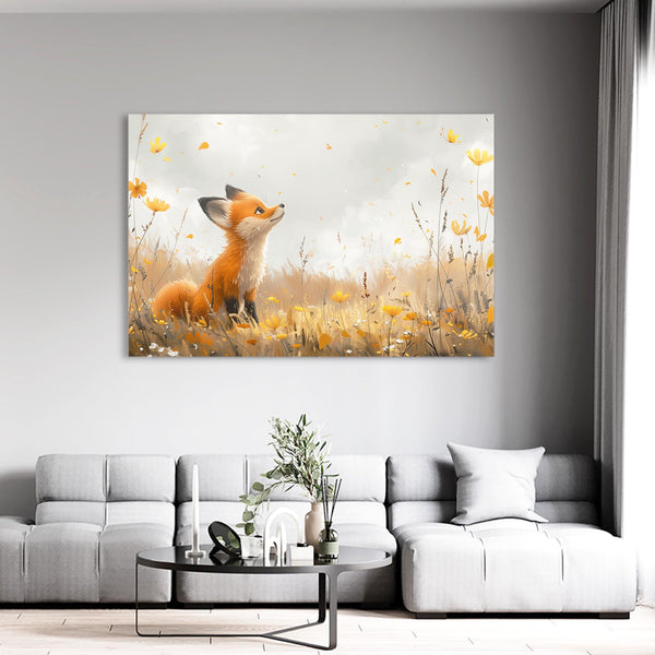 Tableau Renard Poétique | TableauDecoModerne®