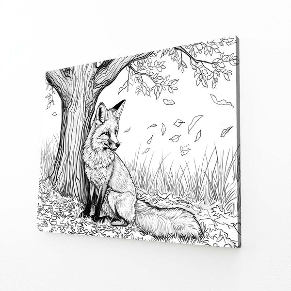 Tableau Renard Sérénité | TableauDecoModerne®