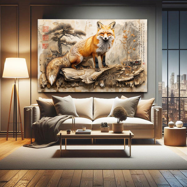 Tableau Renard Zen | TableauDecoModerne®