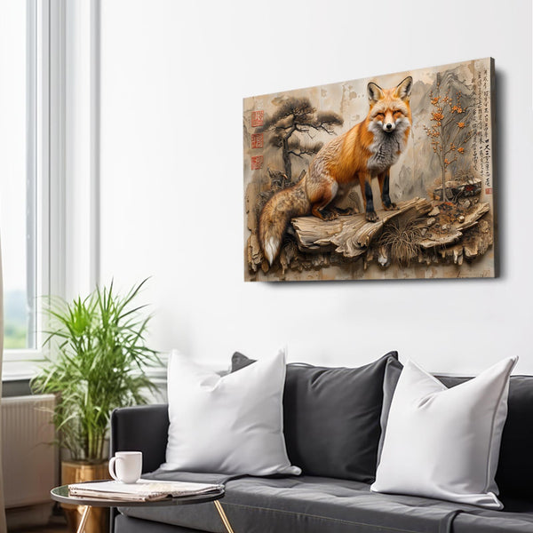 Tableau Renard Zen | TableauDecoModerne®