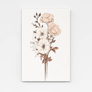 Tableau Scandinave Fleur Decor | TableauDecoModerne®