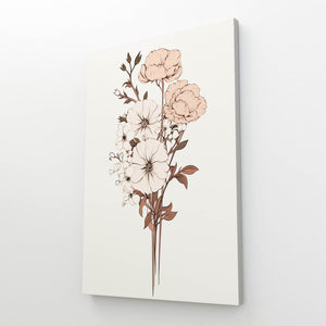 Tableau Scandinave Fleur Decor | TableauDecoModerne®