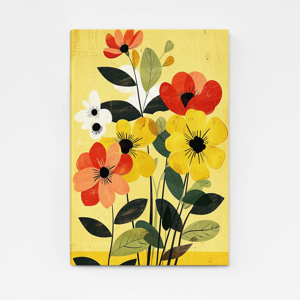 Tableau Scandinave Fleurs Modernes | TableauDecoModerne®