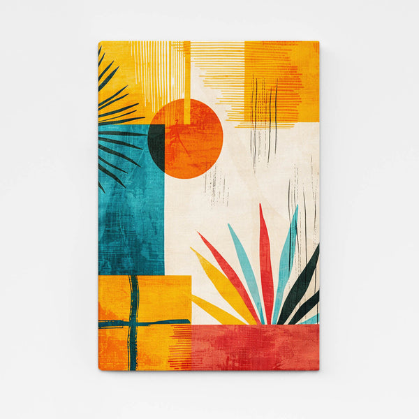 Tableau Soleil Abstrait Scandinave | TableauDecoModerne®