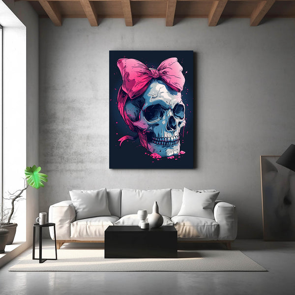 Tableau Tete de Mort Noeud | TableauDecoModerne®