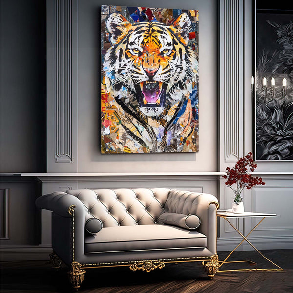 Tableau Tigre Rugissant | TableauDecoModerne®