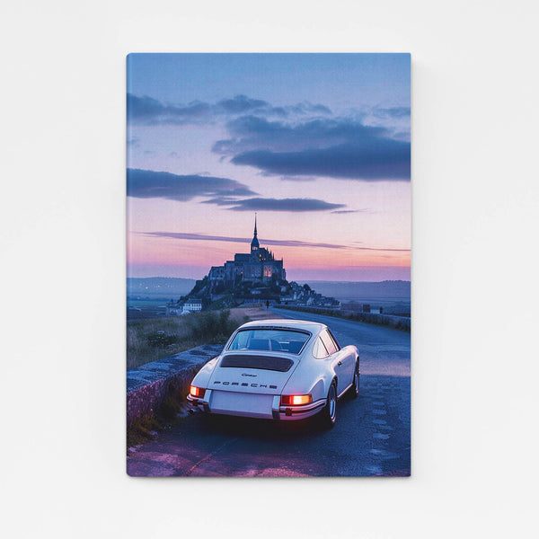 Tableau Voiture Coucher de Soleil | TableauDecoModerne®