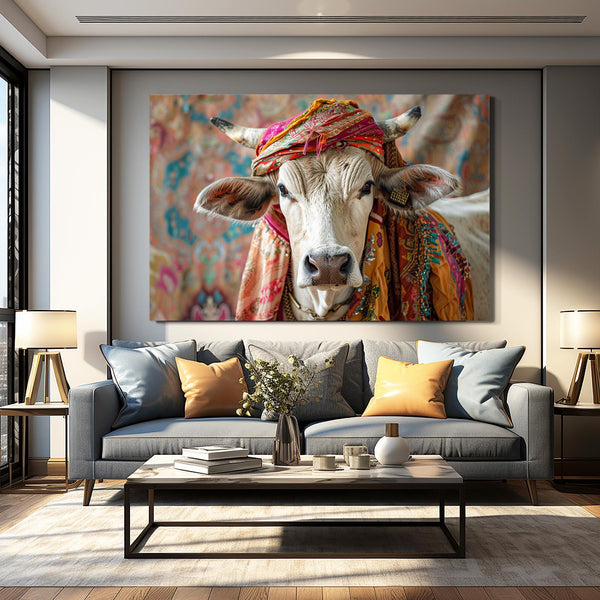 Vache Elegante Tableau Moderne | TableauDecoModerne®