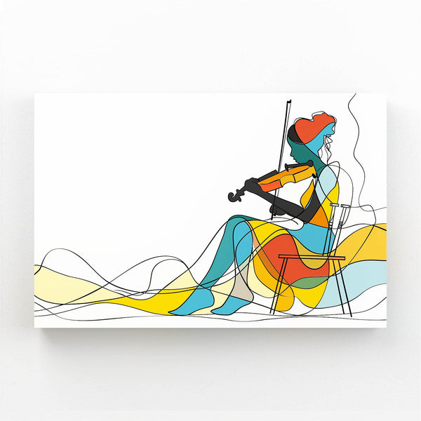 Violoniste Moderne Tableau Scandinave | TableauDecoModerne®