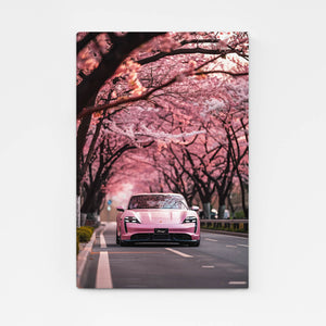 Voiture de Luxe Tableau Rose | TableauDecoModerne®