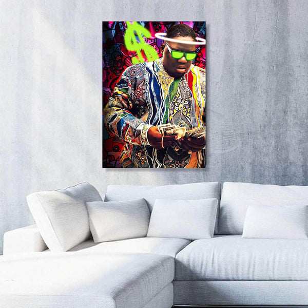 Tableau Pop Art Biggie | TableauDecoModerne®