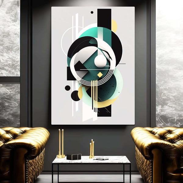 Tableau Abstrait Design Circulaire | TableauDecoModerne®