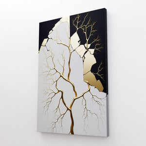 Tableau Arbre Abstrait Doré | TableauDecoModerne®