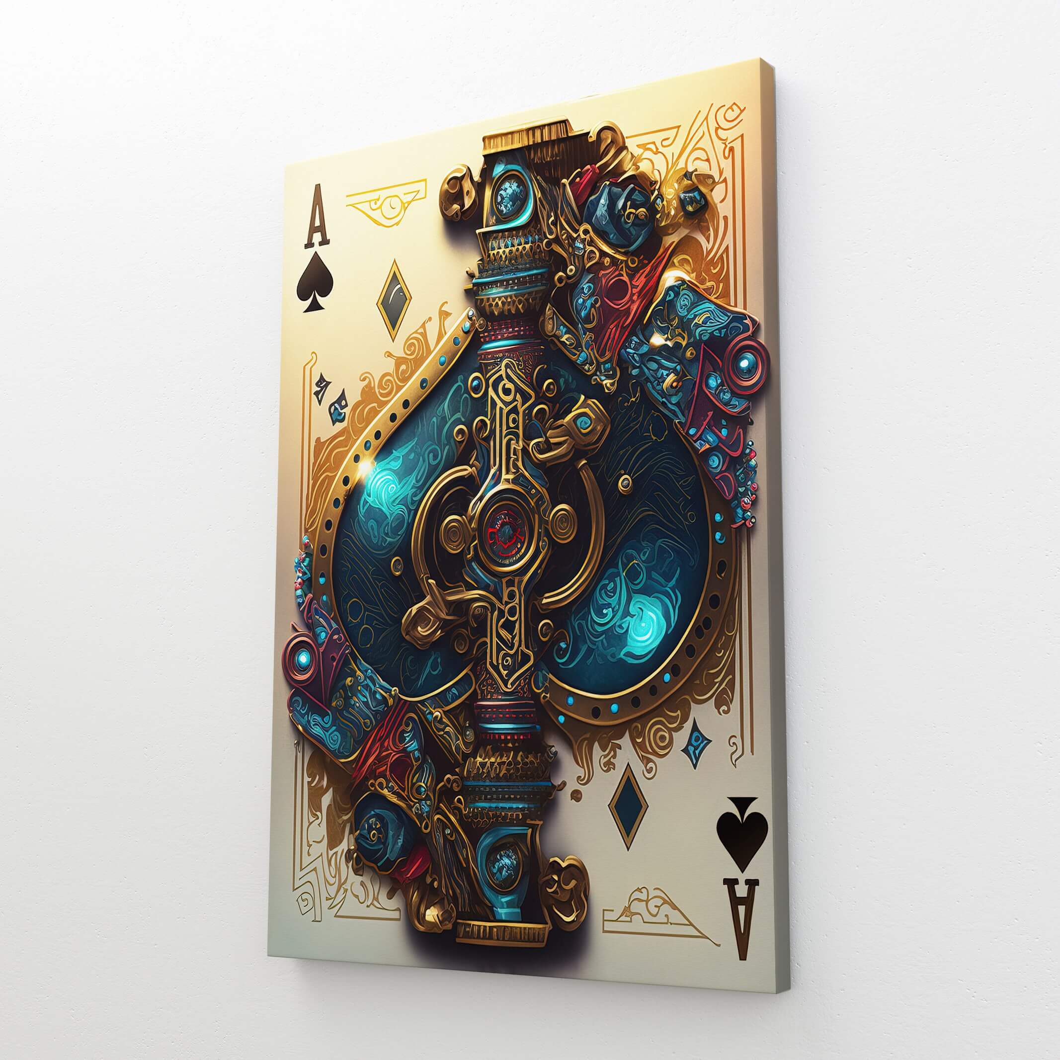 Ace of Spades Steampunk Painting
