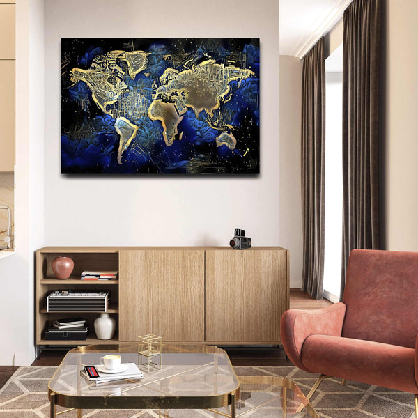 Tableau Deco Carte du Monde | TableauDecoModerne®