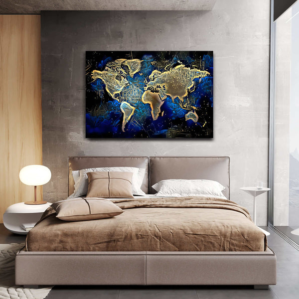 Tableau Deco Carte du Monde | TableauDecoModerne®