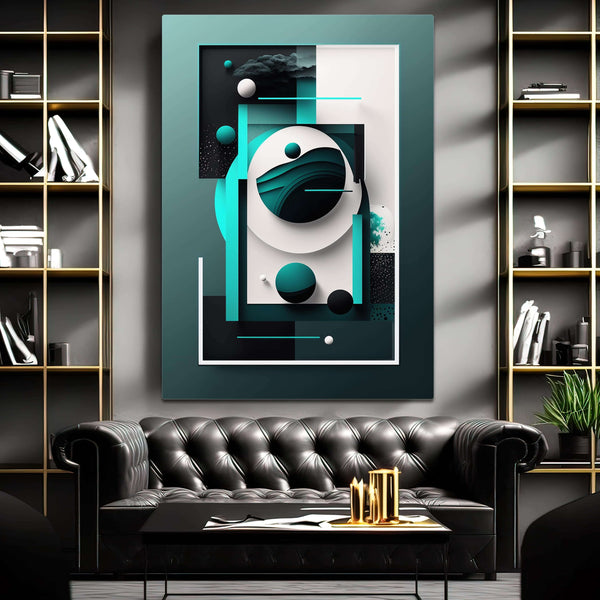 Tableau Design Abstrait Bleu | TableauDecoModerne®