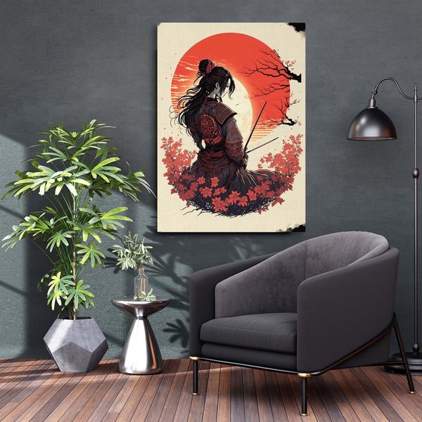 Tableau Geisha Rouge | TableauDecoModerne®