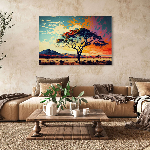 Tableau Paysage Africain Simple | TableauDecoModerne®