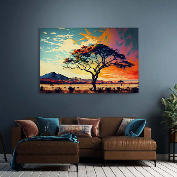 Tableau Paysage Africain Simple | TableauDecoModerne®