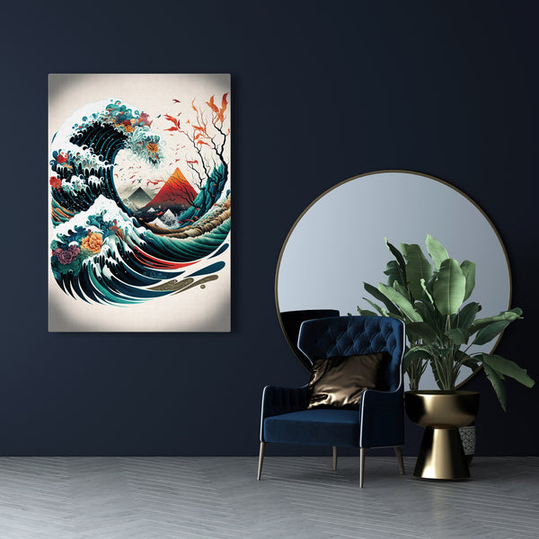 Tableau Vague Japon | TableauDecoModerne®