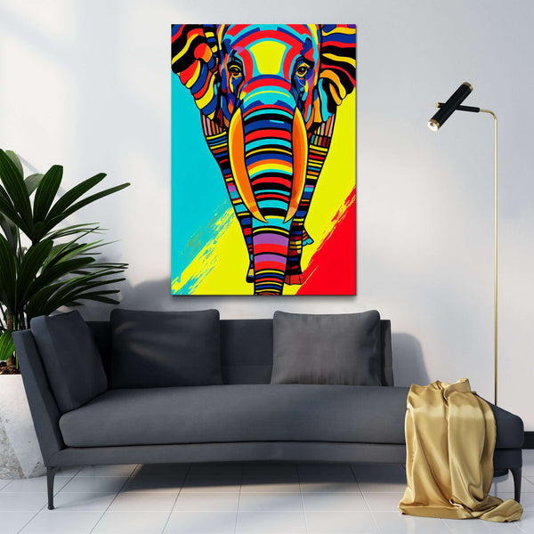 Tableau Elephant Pop Art | TableauDecoModerne®