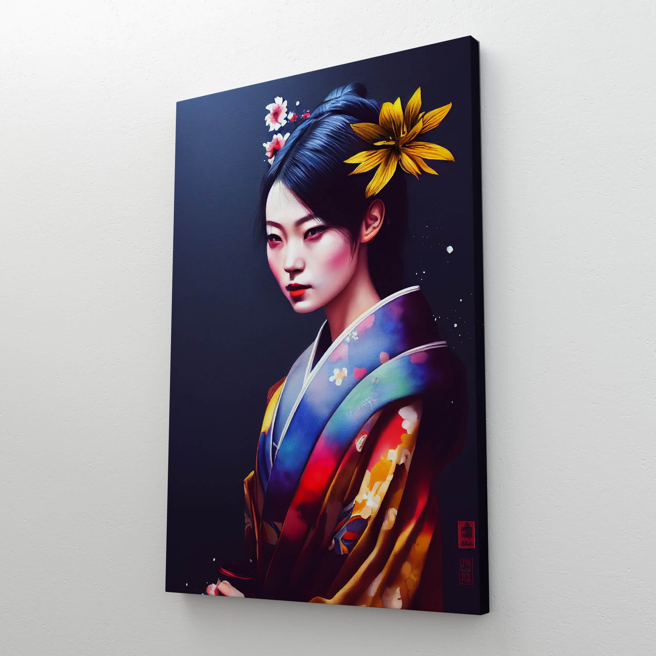 Tableau Japonais Traditionnel Geisha