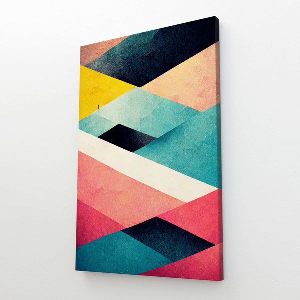 Tableau Geometrique Scandinave Coloré | TableauDecoModerne®