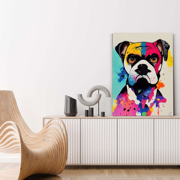 Tableau Pop Art Bull Dog | TableauDecoModerne®