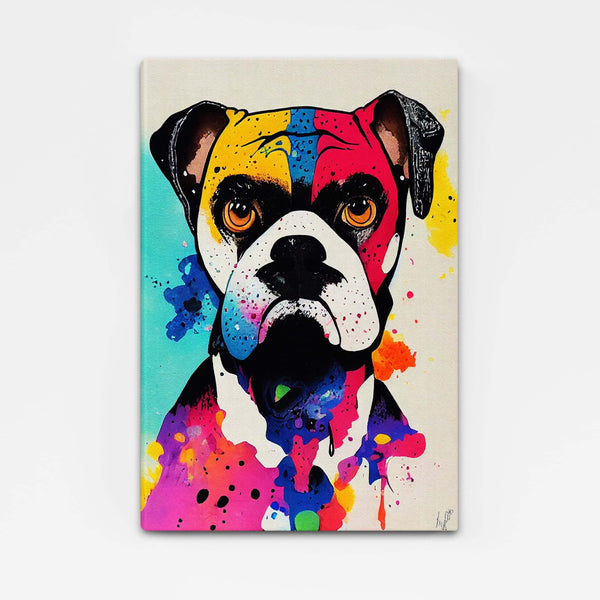 Tableau Pop Art Bull Dog | TableauDecoModerne®